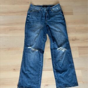 Judy Blue Women's High Waist Tummy Control Straight Jeans